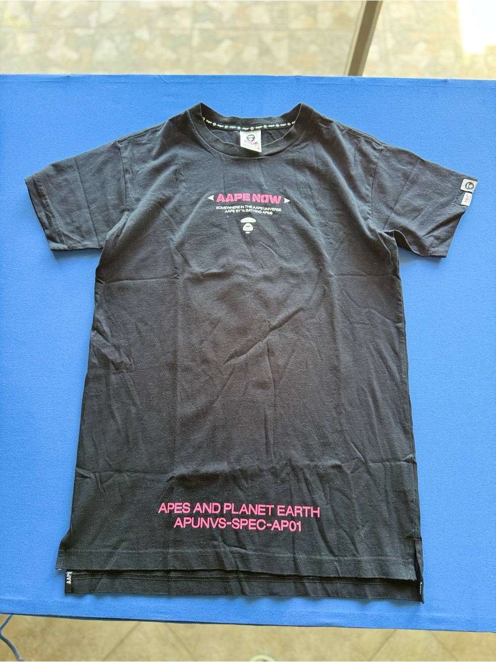 AAPE by A Bathing Ape black cotton t-shirt Size XXS